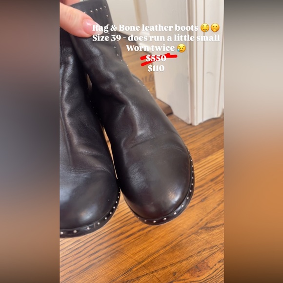 Rag and Bone leather booties - Picture 2 of 6